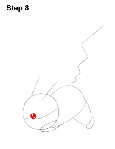 How to Draw Pikachu Pokemon Side Lightning Rod Attack Fight Battle Bold 8