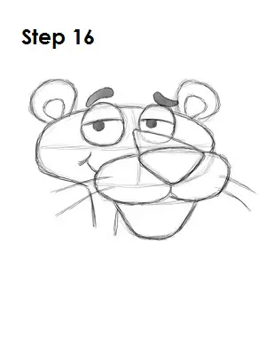 How to Draw the Pink Panther Step by Step - Sketchok easy drawing