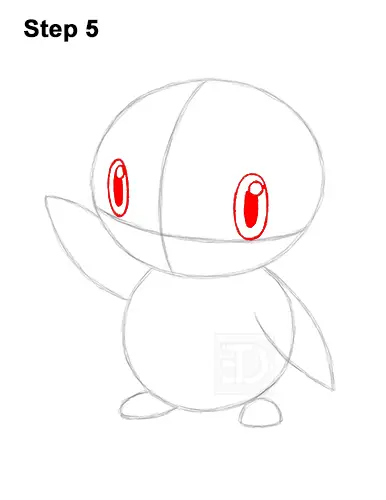 How to Draw Piplup Pokemon Full Body 5