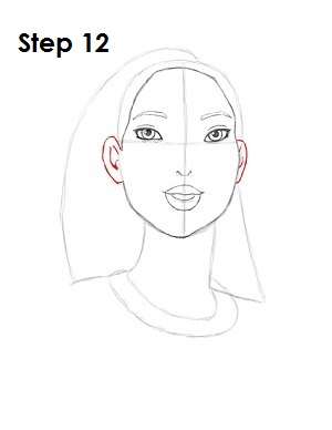 How to Draw Pocahontas Step 12