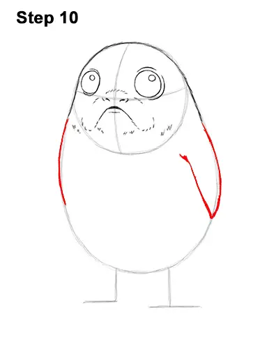 How to Draw Cute Porg Star Wars Episode VIII Last Jedi 10