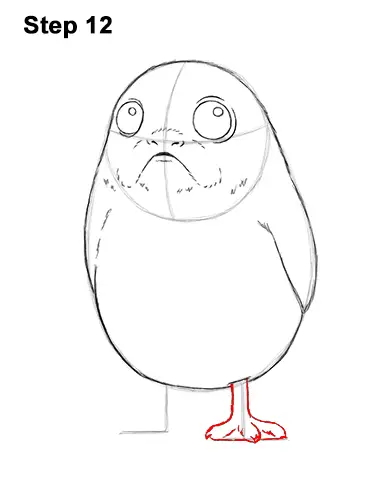 How to Draw Cute Porg Star Wars Episode VIII Last Jedi 12