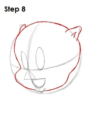 Draw Porky Pig Step 8