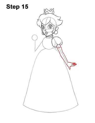 How to Draw Princess Peach Full Body Nintendo 15