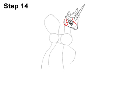 Draw Princess Celestia 14