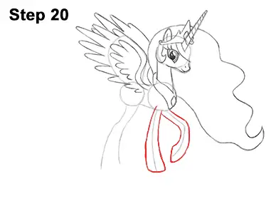 Draw Princess Celestia 20