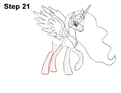 Draw Princess Celestia 21