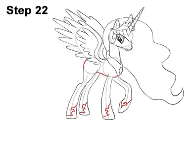 Draw Princess Celestia 22