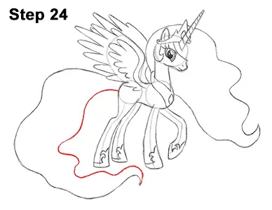 Draw Princess Celestia 24