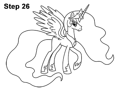 Draw Princess Celestia 26