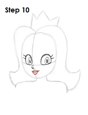 Draw Princess Daisy Step 10