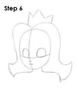 Draw Princess Daisy Step 6