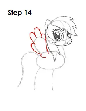 How to Draw Rainbow Dash Step 14