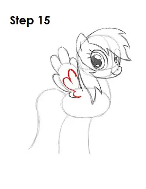 How to Draw Rainbow Dash Step 15