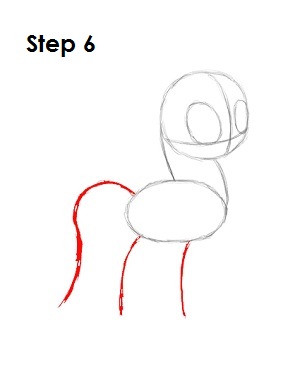 How to Draw Rainbow Dash Step 6