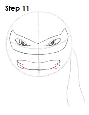 Draw Raphael Ninja Turtle 11