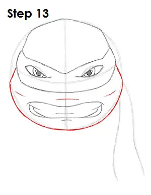 Draw Raphael Ninja Turtle 13