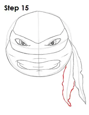 Draw Raphael Ninja Turtle 15