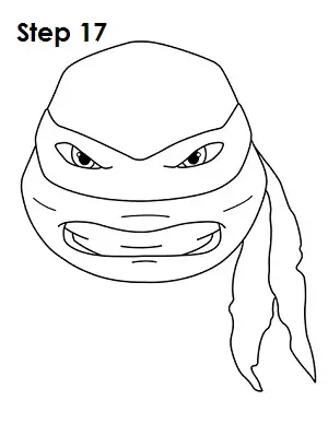 Draw Raphael Ninja Turtle 17
