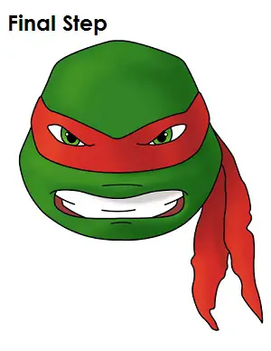 Draw Raphael Ninja Turtle Last