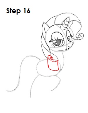 Draw Rarity Pony 16