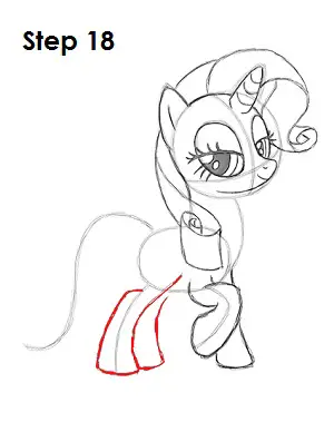 Draw Rarity Pony 18