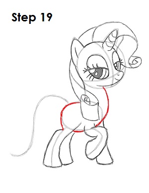 Draw Rarity Pony 19