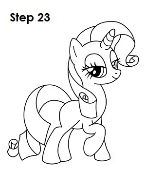 Draw Rarity Pony 23