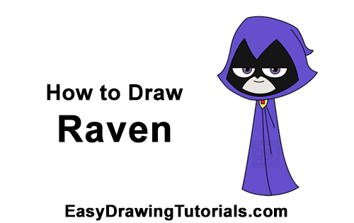 raven #teentitansgo #howtodraw #tutorial #ravena #comodesenhar #artis