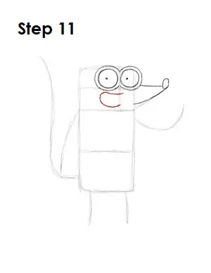 How to Draw Rigby Step 11