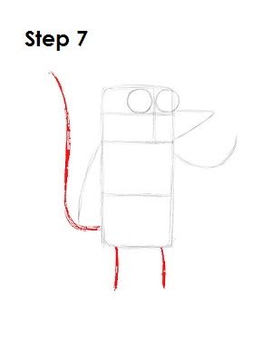 How to Draw Rigby Step 7