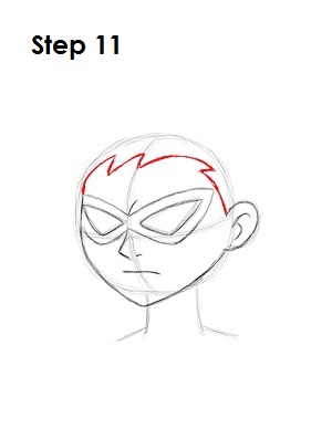 How to Draw Robin Step 11