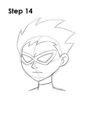 How to Draw Robin Step 14