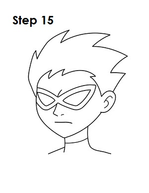 How to Draw Robin Step 15