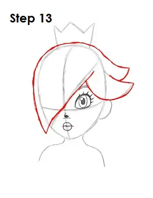  Draw Rosalina Step 13