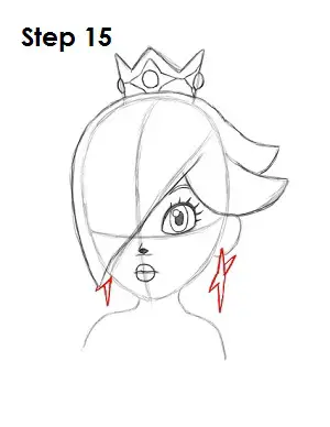  Draw Rosalina Step 15