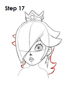  Draw Rosalina Step 17