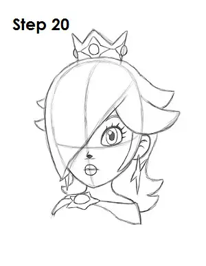  Draw Rosalina Step 20