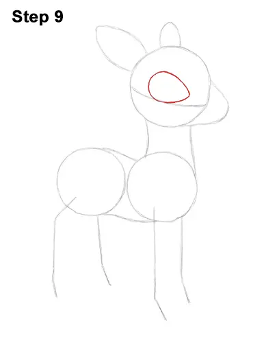 Draw Rudolph the Red-Nosed Reindeer 9
