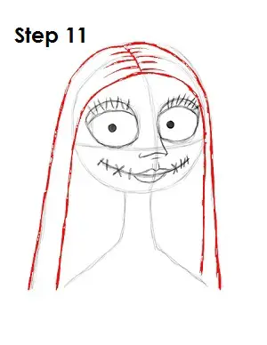 How to Draw Sally Step 11
