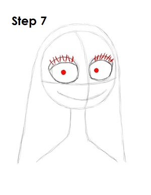 How to Draw Sally Step 7