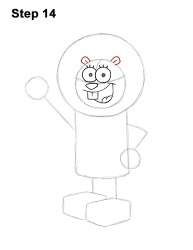 How to Draw Sandy Cheeks SpongeBob SquarePants 14
