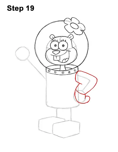 How to Draw Sandy Cheeks SpongeBob SquarePants 19