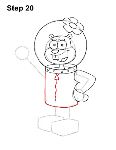 How to Draw Sandy Cheeks SpongeBob SquarePants 20