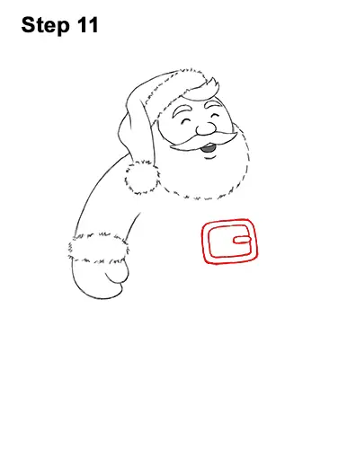 How to Draw Santa Claus Christmas Full Body 11