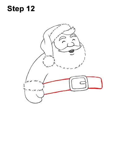 How to Draw Santa Claus Christmas Full Body 12