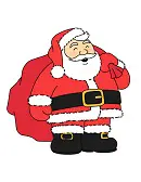 How to Draw Cartoon Santa Claus Bag Toys width=