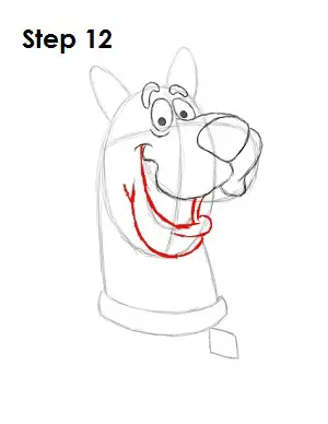 How to Draw Scooby-Doo Step 12