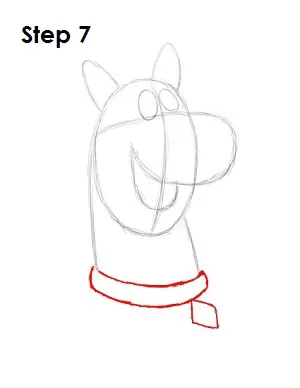 How to Draw Scooby-Doo Step 7