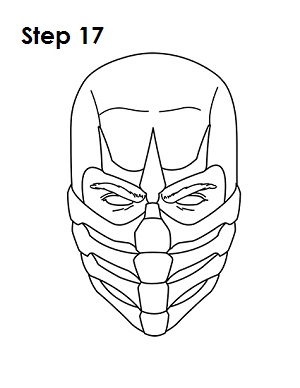 Scorpion From Mortal Kombat Drawing  How To Draw Scorpion From Mortal  Kombat Step By Step